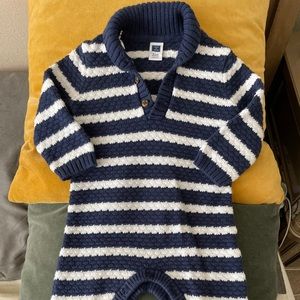 Janie and Jack Knit  onesie winter